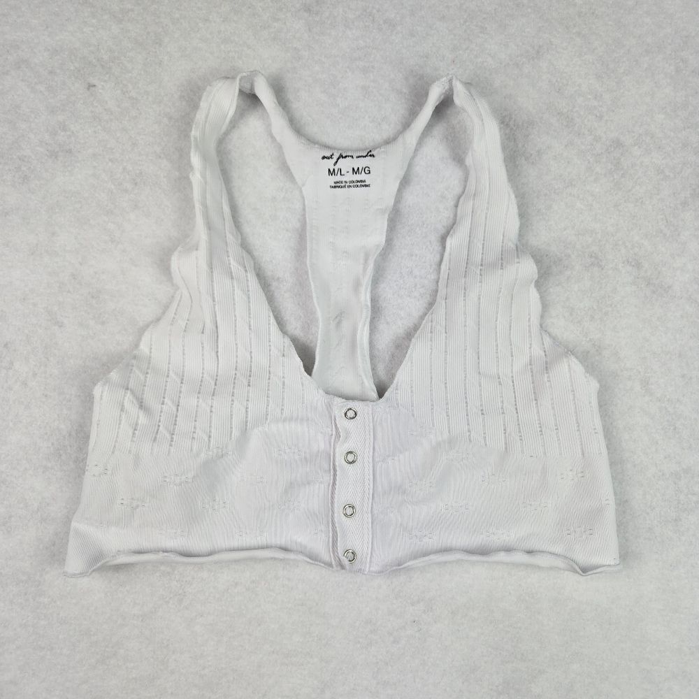 Out From Under Canyon Seamless Button-Through Crop Top Size M/L